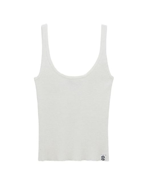 Jonathan Simkhai White Rayne Knit Tank Top