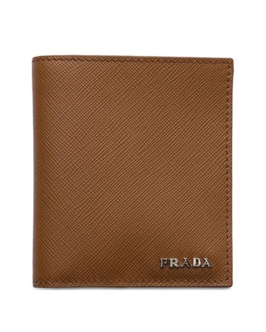 Prada Brown Saffiano Leather Wallet for men