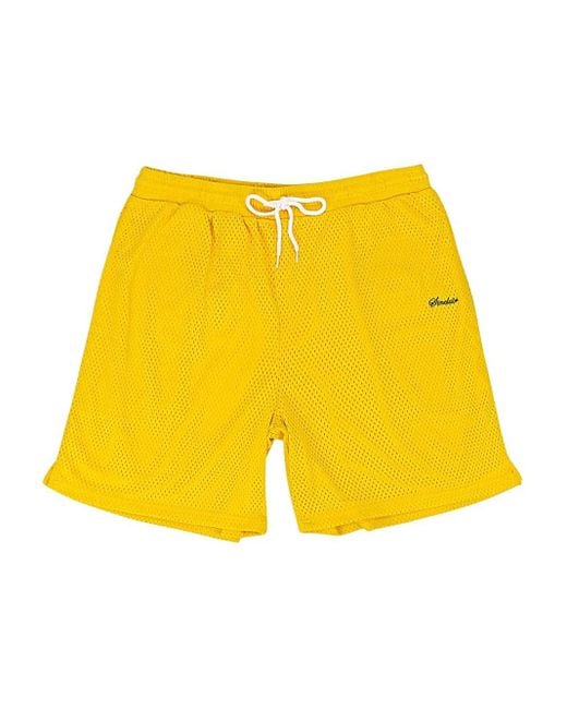 Shorts Con Logo di Sinclair in Yellow da Uomo