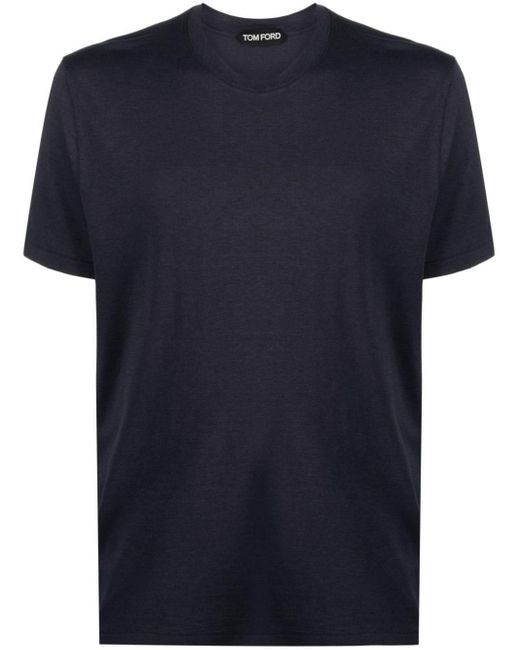 T-Shirt Mélange di Tom Ford in Blue da Uomo