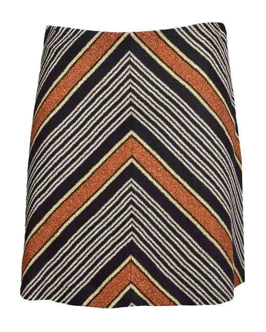Missoni Brown Minirock aus Lamé