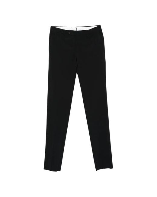 PT Torino Black Plain Trousers for men