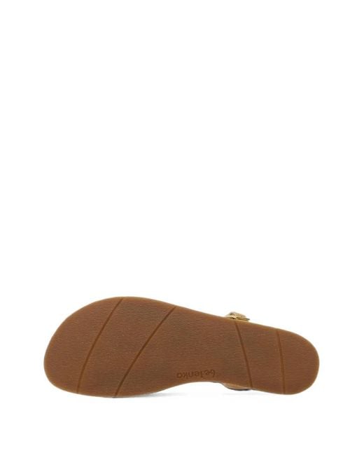 Be Lenka Metallic Barefoot Touch-Strap Flat Sandals