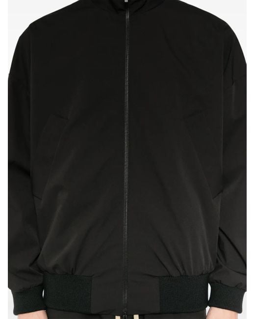 Fear Of God Black High-Neck Track Jacket for men