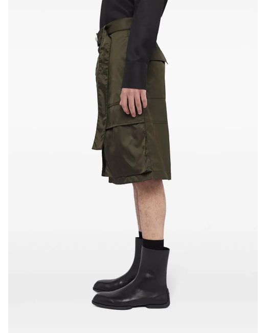 メンズ Jil Sander ベルテッド ショートパンツ Green