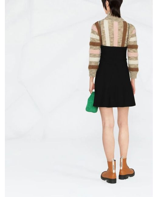 DSquared² Black V-Neck Minidress