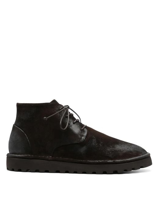 Marsèll Black Sancrispa Alta Pomice Ankle Boots for men