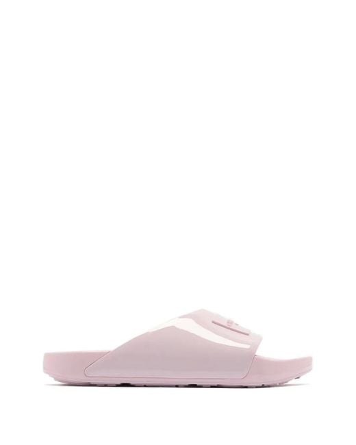 Givenchy Pink Logo-Embossed Sandals