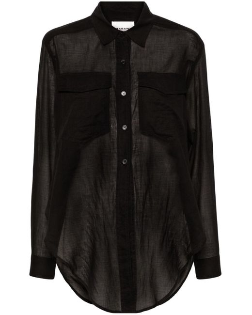 Isabel Marant Black Nath Hemd aus Baumwolle