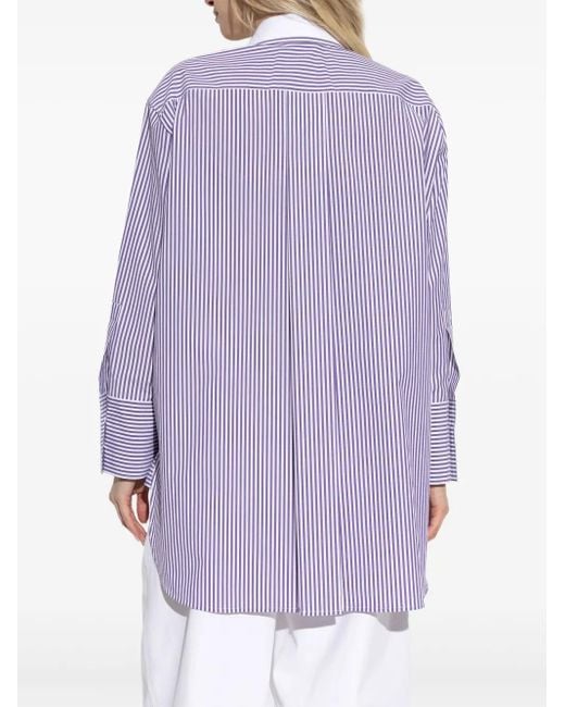 Max Mara Purple Tubinga Hemd