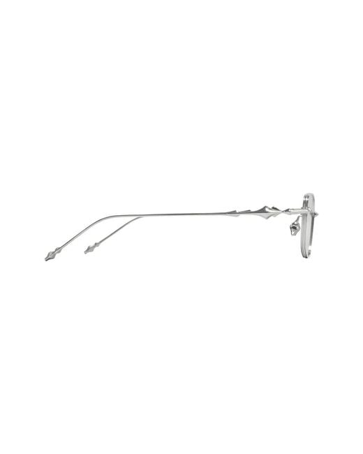 Gentle Monster Metallic Atomic 02B Rectangle-Frame Glasses