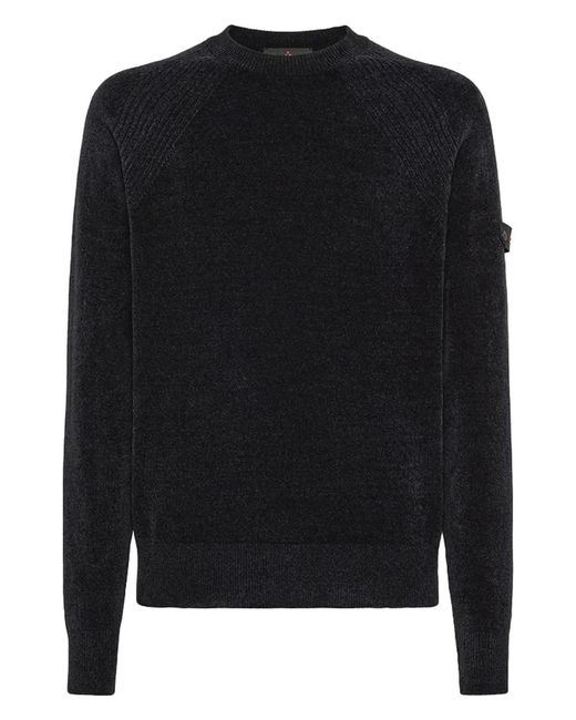 Peuterey Black Textured Panelled Sweater for men