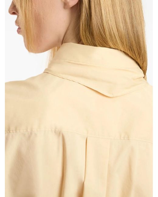Cinq À Sept Natural Sleeveless Tie-Neck Top