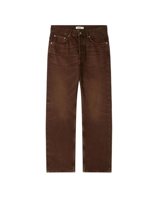 Sandro Brown Regular Washed-Effect Jeans for men