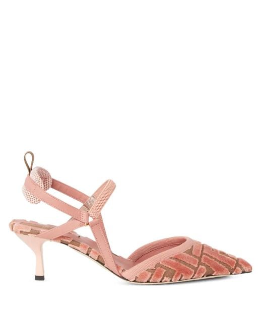 Pumps Colibri Lite Con Cinturino Posteriore 55Mm di Fendi in Pink