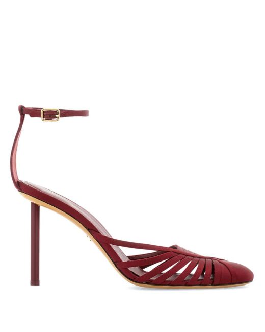 Ferragamo Pink Strappy Heeled Pumps