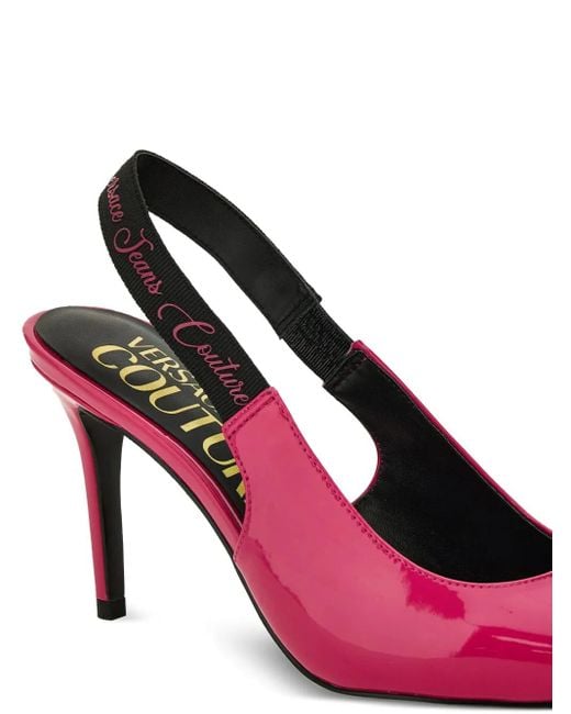 Versace Jeans Couture Slingback Pointed-Toe Pumps in Pink Lyst UK