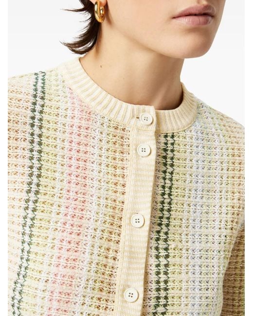 Missoni ボタン カーディガン White