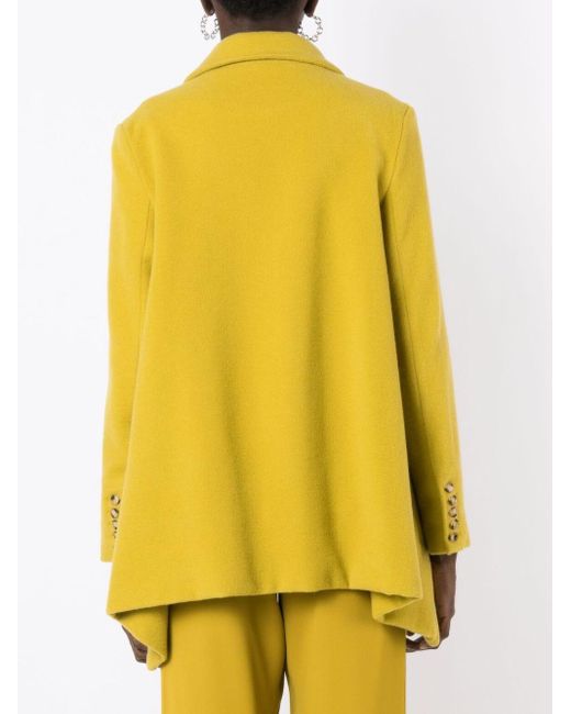 UMA | Raquel Davidowicz Asymmetrische Blazer in het Yellow