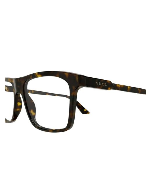 Gucci Brown Square-Frame Glasses for men