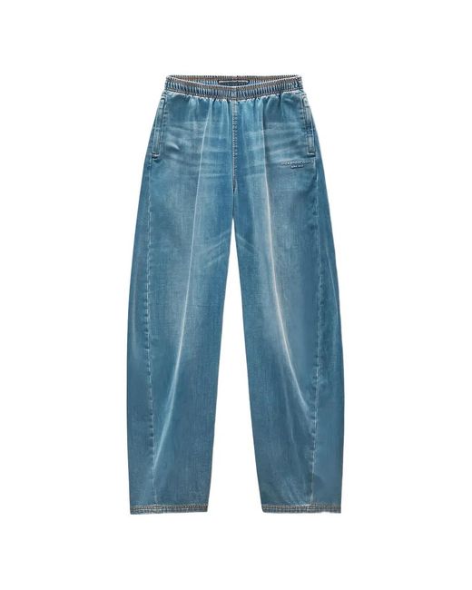 Alexander Wang Blue Elastic Drawstring Sweatpant
