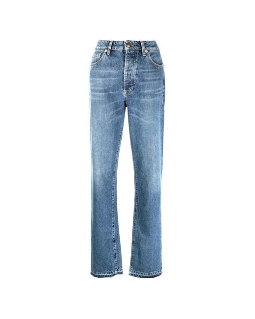 3x1 Blue Straight-Leg Jeans