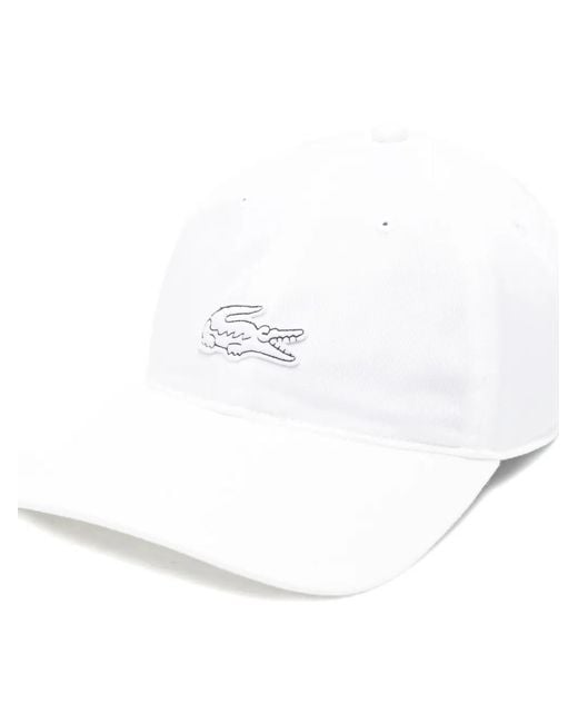 Lacoste White Logo Cap