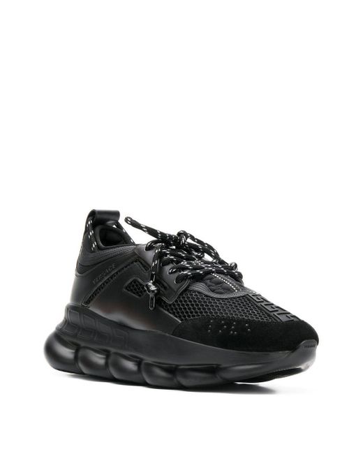all black versace shoes