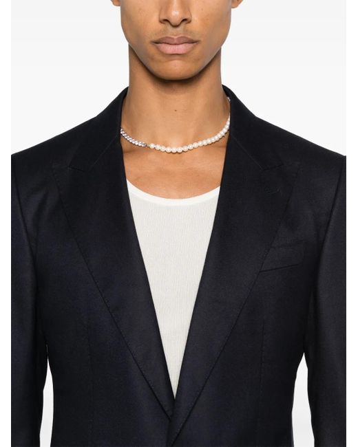 Dolce & Gabbana Blue Single-Breasted Blazer for men