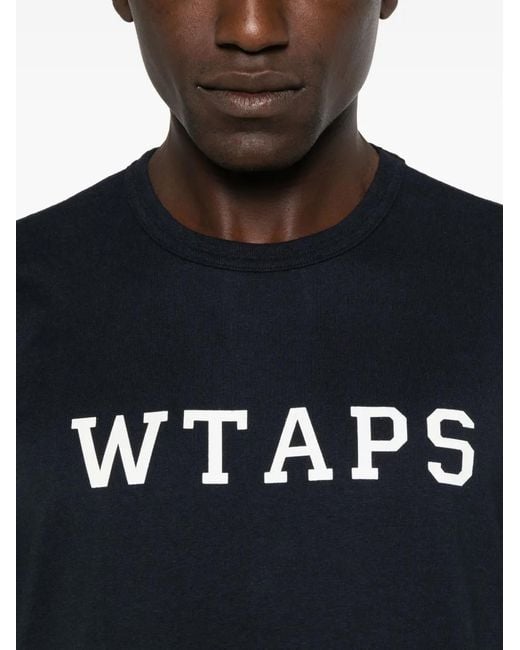 (w)taps Black Academy 01 Logo T-Shirt for men