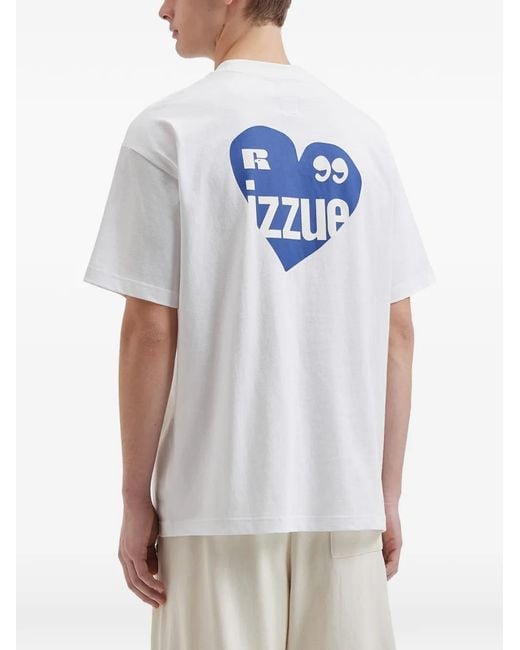 Izzue White Logo-Patch T-Shirt for men