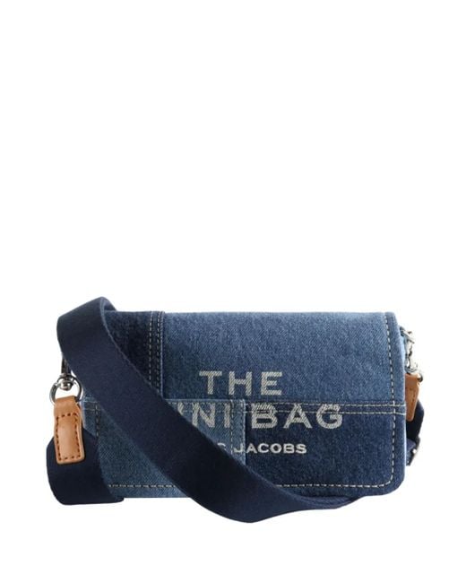 Marc Jacobs Denim Panelled Mini Bag in het Blue
