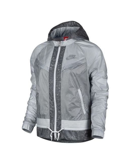 Giacca Windrunner Splatter di Nike in Gray