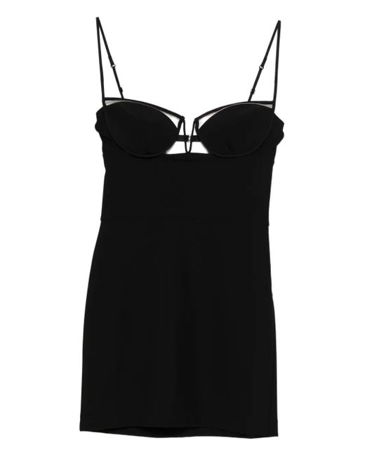Nensi Dojaka Black Cut-Out Mini Dress