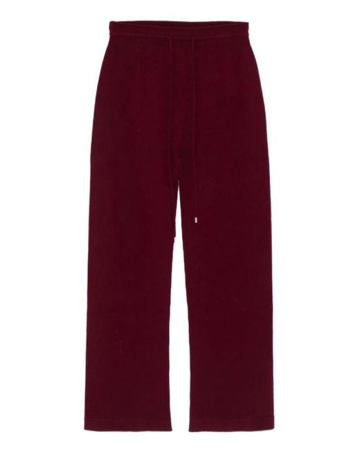 Vanisé Red Drawstring-Waist Trousers