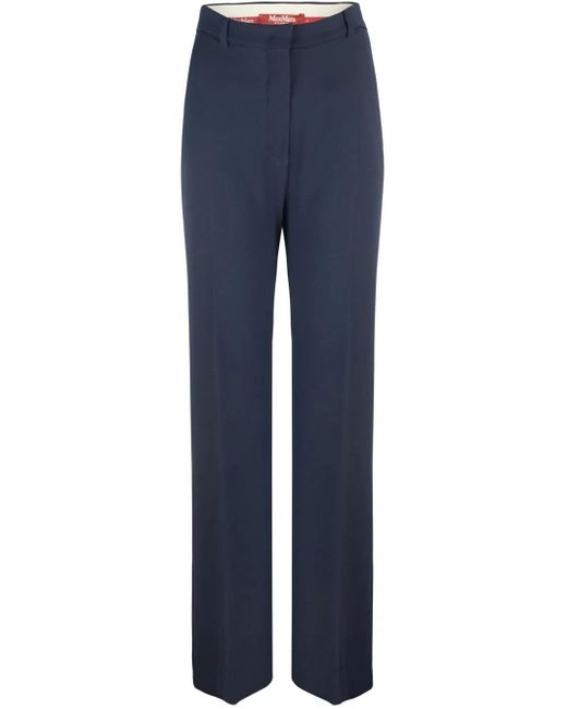 Max Mara バージンウール パンツ Blue