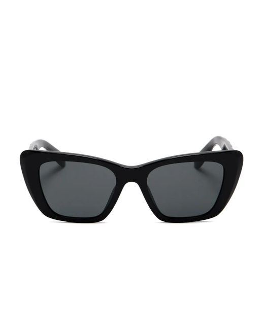 Tory Burch Black Logo-plaque Cat-eye Sunglasses