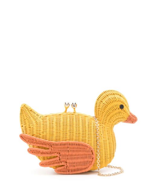 Serpui Orange Kevin Clutch Bag