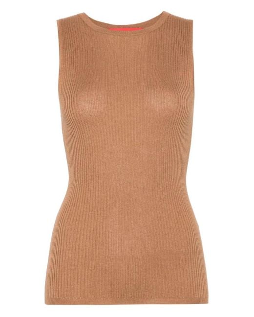 Wild Cashmere Brown Cora Tank Top