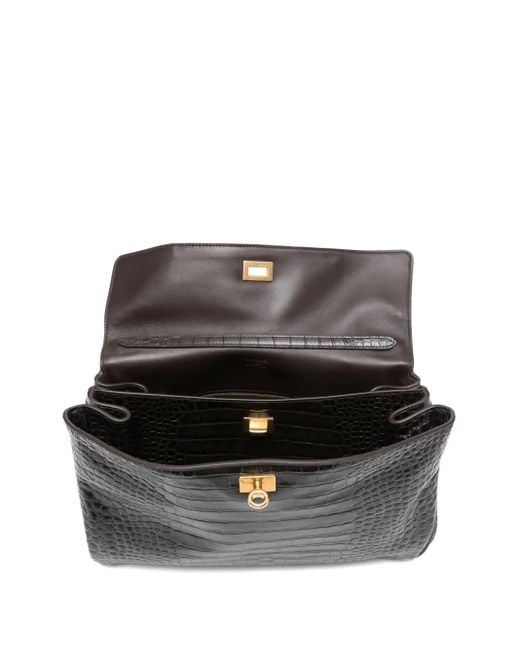 Balenciaga Black Medium Rode Tote Bag