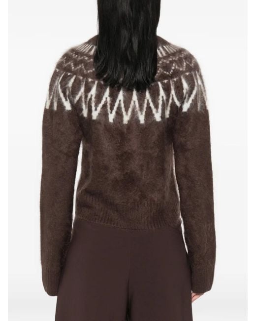 Soft Goat Brown Fair Isle Sweater