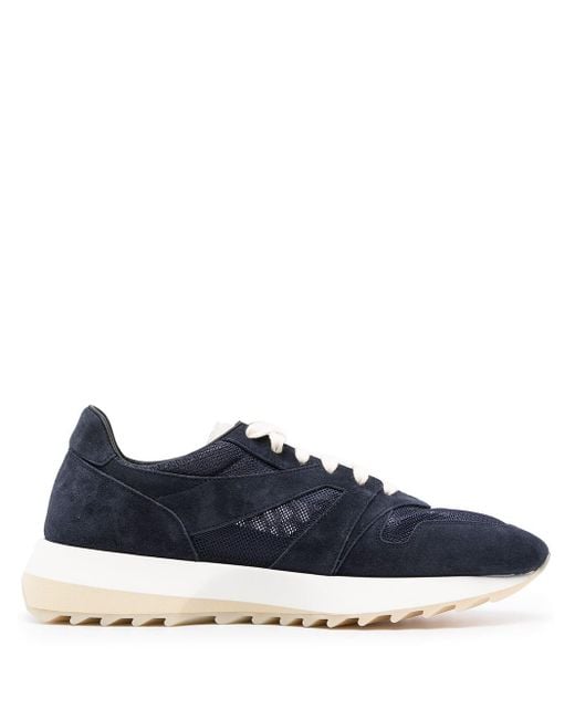 Fear Of God Panelled Low-top Suede Sneakers in Blue for Men - Lyst