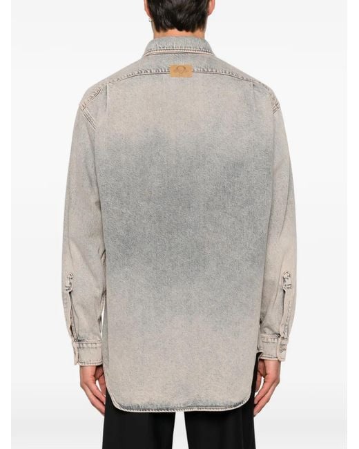 Moschino Hemd Mit Herz-Patch in Gray für Herren
