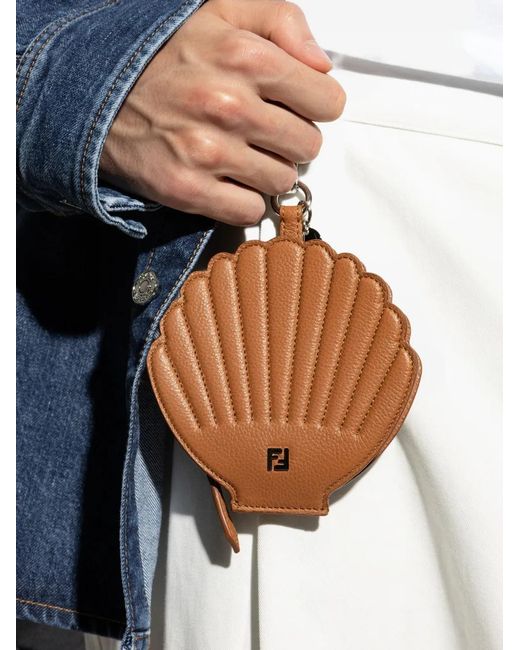 Fendi Schlüsselanhänger Mit Muschelform in Brown für Herren