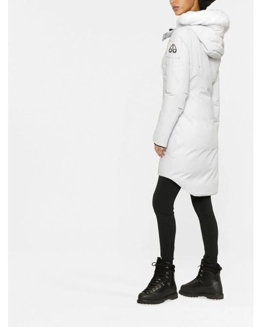 Moose Knuckles White Cloud Hooded Parka
