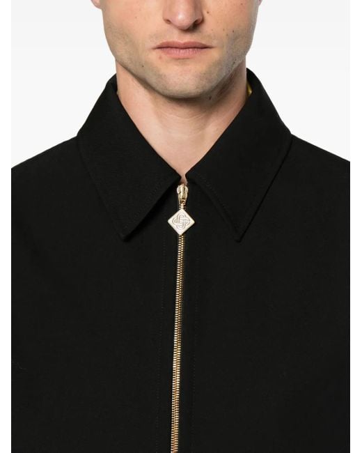 Casablanca Black Zip-Up Jacket for men