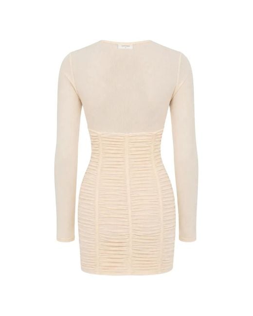 DSquared² Natural Shells Ruched Mini Dress