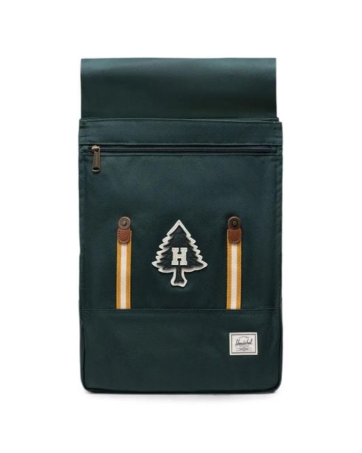 Herschel Supply Co. Green Survey 20L Patch-Detail Buckle-Fastening Backpack