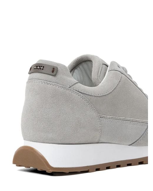 Peserico White Panelled Sneakers