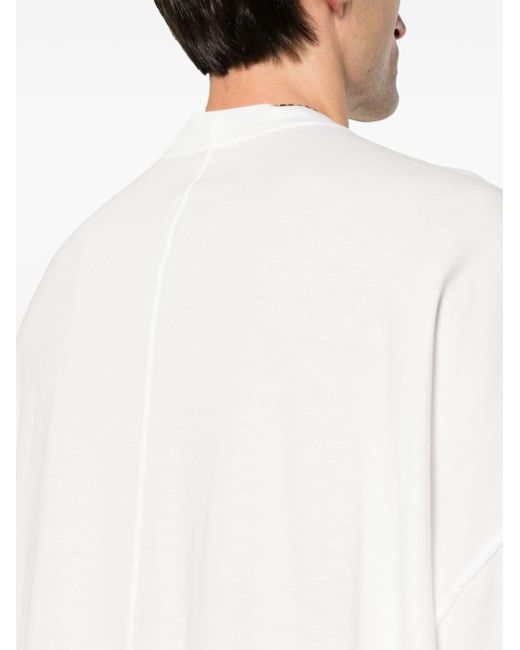 T-shirt Tommy oversize di Rick Owens in White da Uomo